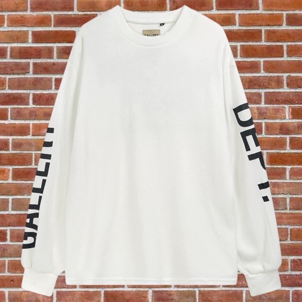 GALLERY DEPT. white round neck long sleeve